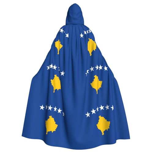 Kapuzenumhang mit Flagge des Kosovos, für Erwachsene, stilvoller Umhang für Karneval, Motto-Partys, Cosplays, Kostüme, Partyzubehör Kapuzenumhang mit Flagge des Kosovos, für Erwachsene, stilvoller Umhang für Karneval, Motto-Partys, Cosplays, Kostüme, Partyzubehör von SHuWeiD