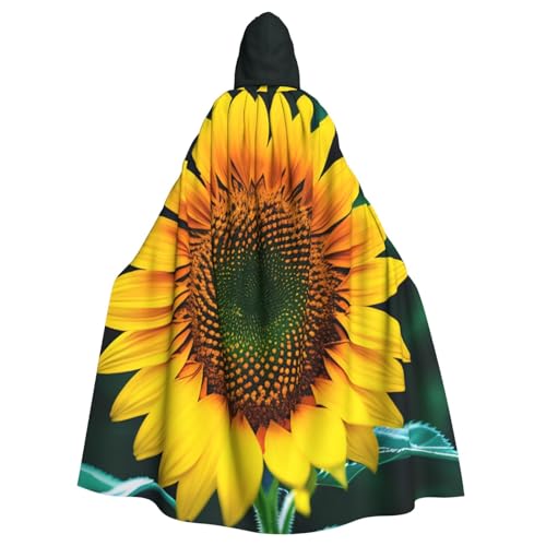 Kapuzenumhang mit Sonnenblumenmuster, für Erwachsene, stilvoller Umhang für Karneval, Motto-Partys, Cosplays, Kostüme, Partyzubehör Kapuzenumhang mit Sonnenblumenmuster, für Erwachsene, stilvoller Umhang für Karneval, Motto-Partys, Cosplays, Kostüme, Partyzubehör von SHuWeiD