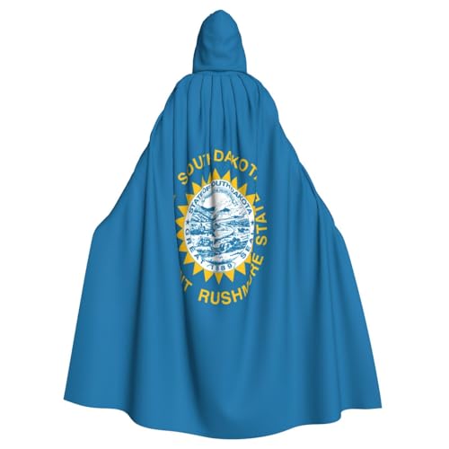 Kapuzenumhang mit Süddakota-Flagge, für Erwachsene, stilvoller Umhang für Karneval, Motto-Partys, Cosplays, Kostüme, Partyzubehör Kapuzenumhang mit Süddakota-Flagge, für Erwachsene, stilvoller Umhang für Karneval, Motto-Partys, Cosplays, Kostüme, Partyzubehör von SHuWeiD