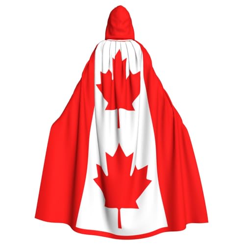 Kapuzenumhang mit kanadischer Flagge, für Erwachsene, stilvoller Umhang für Karneval, Motto-Partys, Cosplays, Kostüme, Partyzubehör Kapuzenumhang mit kanadischer Flagge, für Erwachsene, stilvoller Umhang für Karneval, Motto-Partys, Cosplays, Kostüme, Partyzubehör von SHuWeiD