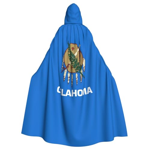 Oklahoma Umhang mit Kapuze und Flagge, für Erwachsene, stilvoller Umhang für Karneval, Motto-Partys, Cosplays, Kostüm, Partyzubehör Oklahoma Umhang mit Kapuze und Flagge, für Erwachsene, stilvoller Umhang für Karneval, Motto-Partys, Cosplays, Kostüm, Partyzubehör von SHuWeiD