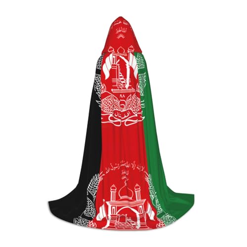 SHuWeiD Afghanistan-Flagge, eleganter Kapuzenumhang mit bezauberndem Flair für Frauen, Cosplay und Mottopartys von SHuWeiD