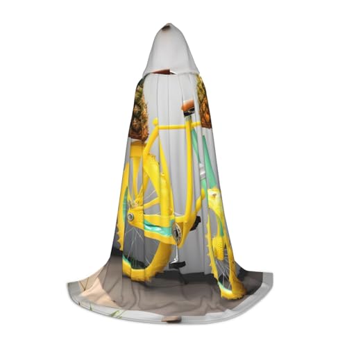 SHuWeiD Ananas-Fahrradaufdruck, eleganter Kapuzenumhang mit bezauberndem Flair für Frauen, Cosplay und Mottopartys SHuWeiD Ananas-Fahrradaufdruck, eleganter Kapuzenumhang mit bezauberndem Flair für Frauen, Cosplay und Mottopartys von SHuWeiD