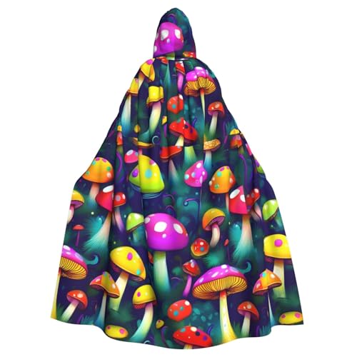 SHuWeiD Bright Mushrooms Art Neutral Kapuzenumhang für Erwachsene, übergroßer Kapuzenumhang mit Schleife, ohne Reißverschluss, lang und bequem SHuWeiD Bright Mushrooms Art Neutral Kapuzenumhang für Erwachsene, übergroßer Kapuzenumhang mit Schleife, ohne Reißverschluss, lang und bequem von SHuWeiD