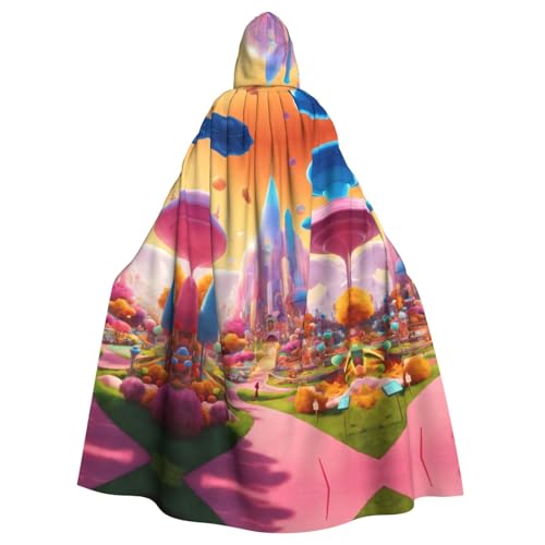 SHuWeiD Candy Land Neutraler Kapuzenumhang für Erwachsene, übergroßer Kapuzenumhang mit Schleife, ohne Reißverschluss, lang und bequem SHuWeiD Candy Land Neutraler Kapuzenumhang für Erwachsene, übergroßer Kapuzenumhang mit Schleife, ohne Reißverschluss, lang und bequem von SHuWeiD
