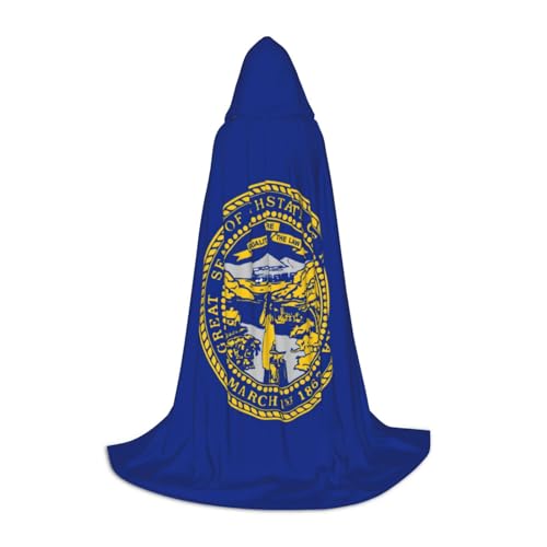 SHuWeiD Eleganter Kapuzenumhang mit Nebraska-Flagge, mit bezauberndem Flair für Frauen, Cosplay und Themenpartys von SHuWeiD