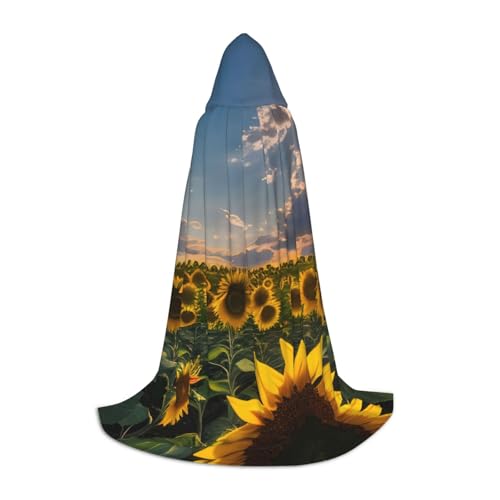 SHuWeiD Eleganter Kapuzenumhang mit Sonnenblumen-Motiv und bezauberndem Flair für Frauen, Cosplay und Themenpartys SHuWeiD Eleganter Kapuzenumhang mit Sonnenblumen-Motiv und bezauberndem Flair für Frauen, Cosplay und Themenpartys von SHuWeiD