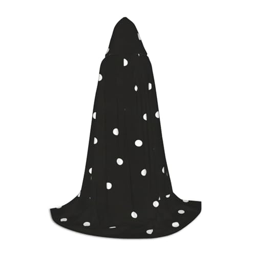 SHuWeiD Eleganter Kapuzenumhang mit bezauberndem Flair für Frauen, Cosplay und Mottopartys mit Punktemuster von SHuWeiD