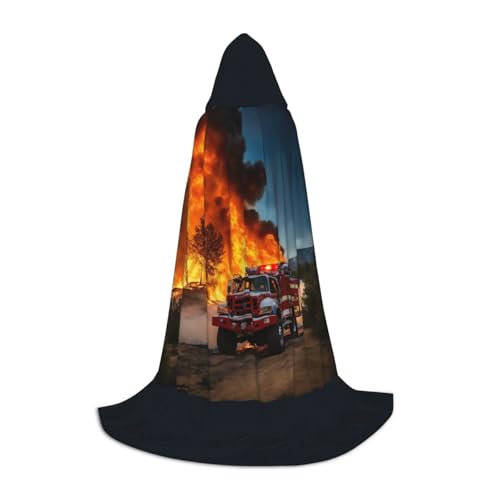 SHuWeiD Feuerwehrmann Feuerwehrmann Flamme Druck Eleganter Kapuzenumhang mit bezauberndem Flair für Frauen, Cosplay und Mottopartys SHuWeiD Feuerwehrmann Feuerwehrmann Flamme Druck Eleganter Kapuzenumhang mit bezauberndem Flair für Frauen, Cosplay und Mottopartys von SHuWeiD