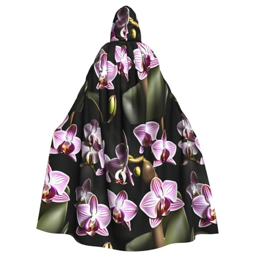 SHuWeiD Glocken-Orchideen-Muster, neutraler Kapuzenumhang für Erwachsene, übergroßer Kapuzenumhang mit Schleife, kein Reißverschluss, lang und bequem SHuWeiD Glocken-Orchideen-Muster, neutraler Kapuzenumhang für Erwachsene, übergroßer Kapuzenumhang mit Schleife, kein Reißverschluss, lang und bequem von SHuWeiD