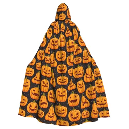 SHuWeiD Halloween-Kürbis-Muster, neutraler Kapuzenumhang für Erwachsene, übergroßer Kapuzenumhang mit Schleife, kein Reißverschluss, lang und bequem SHuWeiD Halloween-Kürbis-Muster, neutraler Kapuzenumhang für Erwachsene, übergroßer Kapuzenumhang mit Schleife, kein Reißverschluss, lang und bequem von SHuWeiD