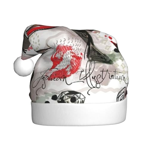 SHuWeiD Kosmetik Parfüm Kunst Weihnachtsmütze Erwachsene Weihnachtsmütze Uni Weihnachtsmütze Geeignet für Neujahrsfeiertage Party von SHuWeiD