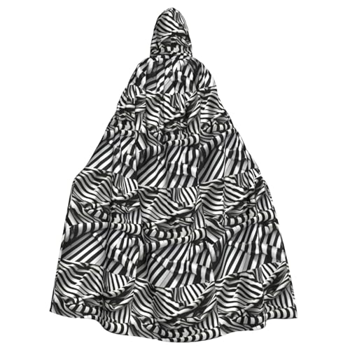 SHuWeiD Zebraähnlicher Druck, neutraler Kapuzenumhang für Erwachsene, übergroßer Kapuzenumhang mit Schleife, kein Reißverschluss, lang und bequem SHuWeiD Zebraähnlicher Druck, neutraler Kapuzenumhang für Erwachsene, übergroßer Kapuzenumhang mit Schleife, kein Reißverschluss, lang und bequem von SHuWeiD