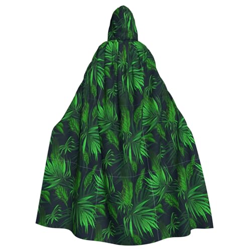 Umhang mit Kapuze und tropischen Pflanzen, für Erwachsene, stilvoll, für Karneval, Motto-Partys, Cosplay, Kostüm, Partyzubehör Umhang mit Kapuze und tropischen Pflanzen, für Erwachsene, stilvoll, für Karneval, Motto-Partys, Cosplay, Kostüm, Partyzubehör von SHuWeiD
