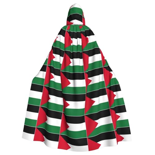 Umhang mit Palästina-Flagge und Kapuze, für Erwachsene, stilvoller Umhang für Karneval, Motto-Partys, Cosplays, Kostüme, Partyzubehör Umhang mit Palästina-Flagge und Kapuze, für Erwachsene, stilvoller Umhang für Karneval, Motto-Partys, Cosplays, Kostüme, Partyzubehör von SHuWeiD