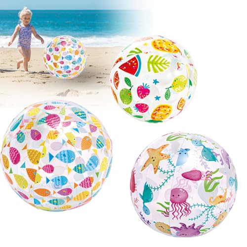 SI SEN 3 Stück Aufblasbare Wasserballon, Sommer-Wasserball für Kinder, Transparenter Wasserballon, Wasserball Aufblasbar, für Outdoor-Aktivitäten, Schwimmbäder, Strandpartys SI SEN 3 Stück Aufblasbare Wasserballon, Sommer-Wasserball für Kinder, Transparenter Wasserballon, Wasserball Aufblasbar, für Outdoor-Aktivitäten, Schwimmbäder, Strandpartys von SI SEN