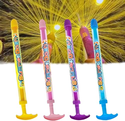 SI SEN 4 Stück Feuerwerk Wasserpistole Spielzeug, Romantische Wassersprühspielzeug, Feuerwerks Wasserpistole Spritzpistolen, Spaß Pool Strandspielzeug Geeignet für Paare von SI SEN
