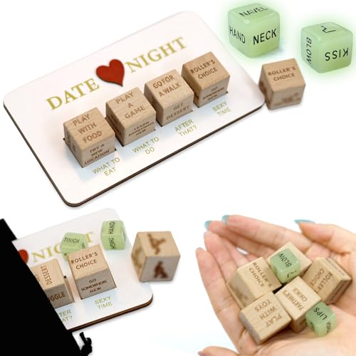 SI SEN Romantisches Paar Würfel Spiel, Date Night Würfel Set, Romantisches Paar Würfelset, für Lustiges Geschenk zum Valentinstag, Jahrestag, Geburtstag SI SEN Romantisches Paar Würfel Spiel, Date Night Würfel Set, Romantisches Paar Würfelset, für Lustiges Geschenk zum Valentinstag, Jahrestag, Geburtstag von SI SEN