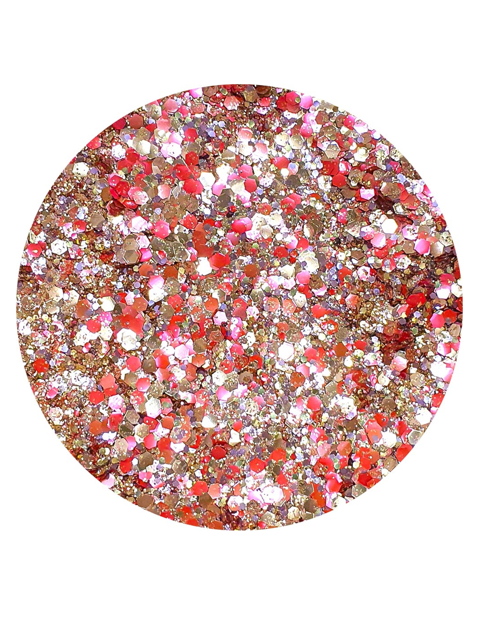 Make-Up Glitter rosegold-rot von SI SI LA PAILLETTE
