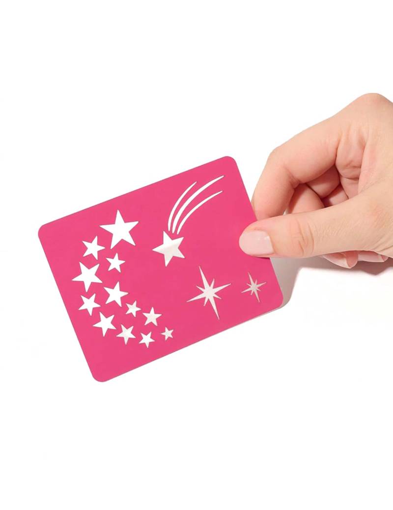 Schminkschablone Sterne pink von SI SI LA PAILLETTE