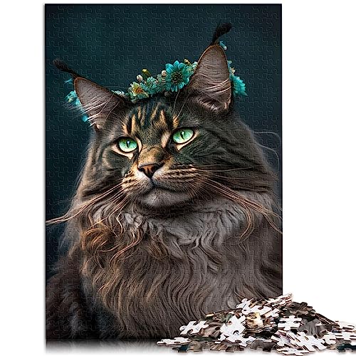 1000-teiliges Maine-Coon-Puzzle für Jugendliche, Lernspiele, Holzpuzzles für Erwachsene und Kinder ab 12 Jahren, einzigartiges Herausforderungsspiel, Größe: 50x75 cm 1000-teiliges Maine-Coon-Puzzle für Jugendliche, Lernspiele, Holzpuzzles für Erwachsene und Kinder ab 12 Jahren, einzigartiges Herausforderungsspiel, Größe: 50x75 cm von SIBREA