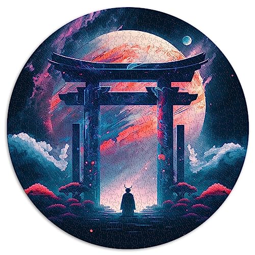 1000-teiliges Puzzle, „Gate to The Beyond“, runde Puzzles für Kinder ab 12 Jahren, Papppuzzles, tolles Geschenk für Erwachsene, Größe: 67,5 x 67,5 von SIBREA
