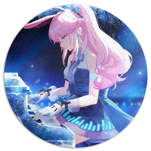 1000-teiliges Puzzle für Erwachsene, rundes Honkai Impact-Puzzle für Erwachsene, für Erwachsene und Familien, Papppuzzles, Freunde und Familie, Größe: 67,5 x 67,5 cm 1000-teiliges Puzzle für Erwachsene, rundes Honkai Impact-Puzzle für Erwachsene, für Erwachsene und Familien, Papppuzzles, Freunde und Familie, Größe: 67,5 x 67,5 cm von SIBREA