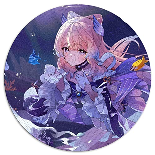 1000-teiliges Puzzle für Erwachsene Genshin Impact Sangonomiya Kokomi Kreative runde Puzzles für Erwachsene und Kinder Papppuzzles Heimdekoration Puzzlespielzeug Größe: 67,5 x 67,5 cm 1000-teiliges Puzzle für Erwachsene Genshin Impact Sangonomiya Kokomi Kreative runde Puzzles für Erwachsene und Kinder Papppuzzles Heimdekoration Puzzlespielzeug Größe: 67,5 x 67,5 cm von SIBREA