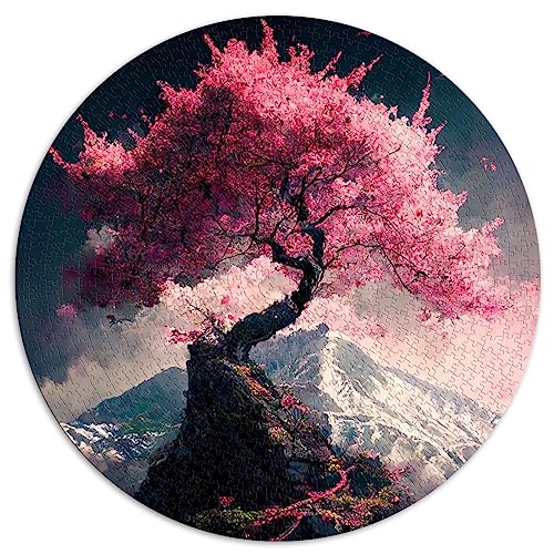 1000-teiliges rundes Puzzle, japanische Kirschblüten, rundes Puzzle für Erwachsene und Kinder, Papppuzzles, schwierig und herausfordernd, Größe: 67,5 x 67,5 1000-teiliges rundes Puzzle, japanische Kirschblüten, rundes Puzzle für Erwachsene und Kinder, Papppuzzles, schwierig und herausfordernd, Größe: 67,5 x 67,5 von SIBREA