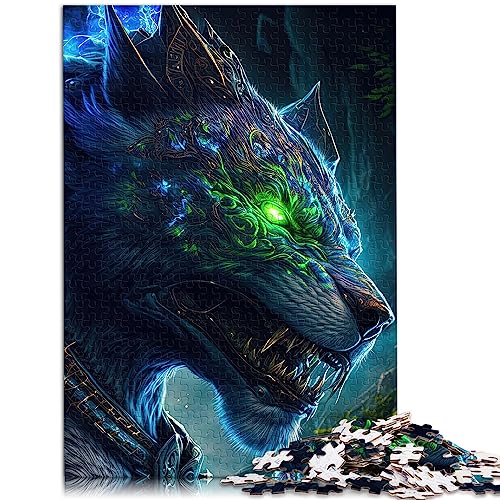Erwachsenenpuzzle „Kosmischer Kriegerwolf“, 1000-teiliges Puzzle für Erwachsene, Holzpuzzle für Erwachsene und Kinder ab 12 Jahren, Geschenk für Geburtstage, Größe: 50x75 cm Erwachsenenpuzzle „Kosmischer Kriegerwolf“, 1000-teiliges Puzzle für Erwachsene, Holzpuzzle für Erwachsene und Kinder ab 12 Jahren, Geschenk für Geburtstage, Größe: 50x75 cm von SIBREA