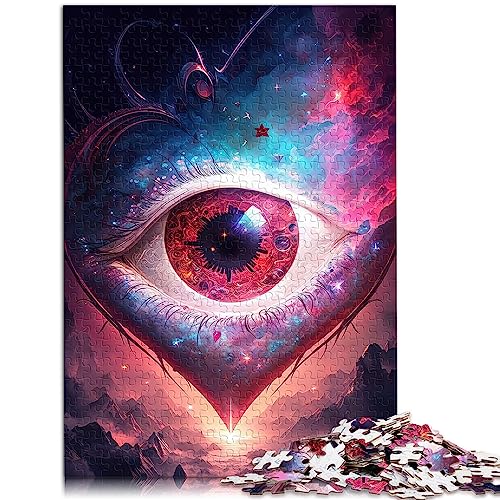 Erwachsenenpuzzle „Kosmisches Herz-Auge-Puzzle“, 1000 Teile, für Kinder ab 12 Jahren, Papppuzzles, Familienunterhaltung, Spielzeug, Größe: 26 x 38 cm Erwachsenenpuzzle „Kosmisches Herz-Auge-Puzzle“, 1000 Teile, für Kinder ab 12 Jahren, Papppuzzles, Familienunterhaltung, Spielzeug, Größe: 26 x 38 cm von SIBREA