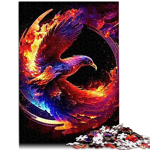 Erwachsenenpuzzle „Phoenix“, 1000 Teile, Holzpuzzle für Erwachsene und Kinder ab 12 Jahren, farbenfrohe Designs, Puzzlegröße: 50x75 cm von SIBREA