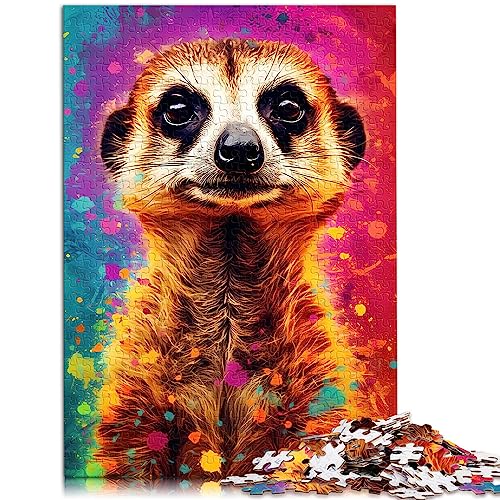 Geschenke für Erwachsene: Buntes Erdmännchen-Puzzle mit 1000 Teilen für Erwachsene, Kinder ab 12 Jahren. Papppuzzles eignen Sich als Geschenk für die ganze Familie. Größe: 26 x 38 cm von SIBREA