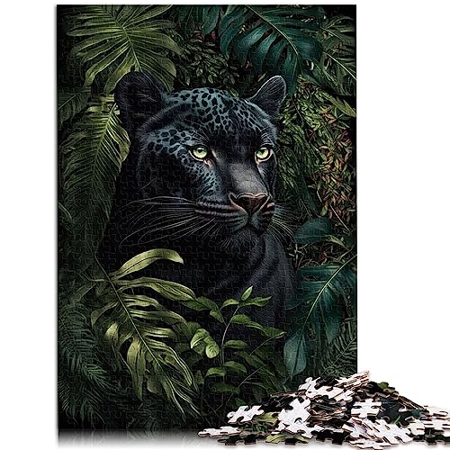 Puzzle „Black Panther Poster“, 1000-teiliges Puzzle für Erwachsene, Holzpuzzle für Erwachsene und Kinder ab 12 Jahren, pädagogisches Lernpuzzle, Größe: 50x75 cm von SIBREA