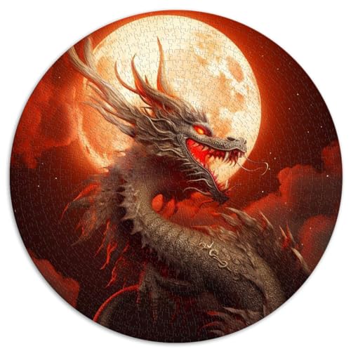 Puzzle 1000 Teile Puzzles Blutmond-Drachen-Puzzle für Kinder, rundes Puzzle für Kinder für Erwachsene und Kinder, Papppuzzles, Lernspiele für Erwachsene und Kinder, Größe: 67,5 x 67,5 cm Puzzle 1000 Teile Puzzles Blutmond-Drachen-Puzzle für Kinder, rundes Puzzle für Kinder für Erwachsene und Kinder, Papppuzzles, Lernspiele für Erwachsene und Kinder, Größe: 67,5 x 67,5 cm von SIBREA