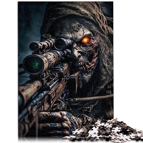 Puzzle Dead Army Zombie Soldier 1000-teiliges Puzzle für Erwachsene und Kinder ab 12 Jahren. Papppuzzles. Lernpuzzle. Größe: 26 x 38 cm von SIBREA