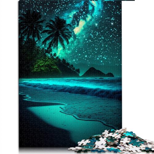 Puzzle-Geschenk, Nachtansicht, Strand, Erwachsenen-Puzzles, 1000 Teile, für Erwachsene und Kinder, Papppuzzles, Geburtstagsgeschenk, Geschenke für Erwachsene, Größe: 26 x 38 cm Puzzle-Geschenk, Nachtansicht, Strand, Erwachsenen-Puzzles, 1000 Teile, für Erwachsene und Kinder, Papppuzzles, Geburtstagsgeschenk, Geschenke für Erwachsene, Größe: 26 x 38 cm von SIBREA