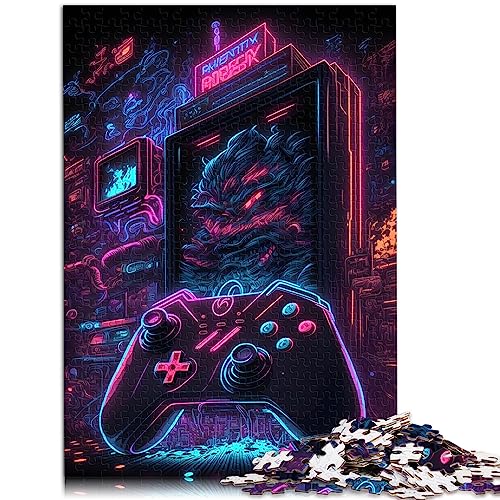 Puzzle Geschenk Neon Gaming Room 500 Teile für Erwachsene Puzzle Holzpuzzle für Erwachsene und Kinder ab 12 Jahren Lernspiel Herausforderungsspielzeug Größe: 38 x 52 cm Puzzle Geschenk Neon Gaming Room 500 Teile für Erwachsene Puzzle Holzpuzzle für Erwachsene und Kinder ab 12 Jahren Lernspiel Herausforderungsspielzeug Größe: 38 x 52 cm von SIBREA