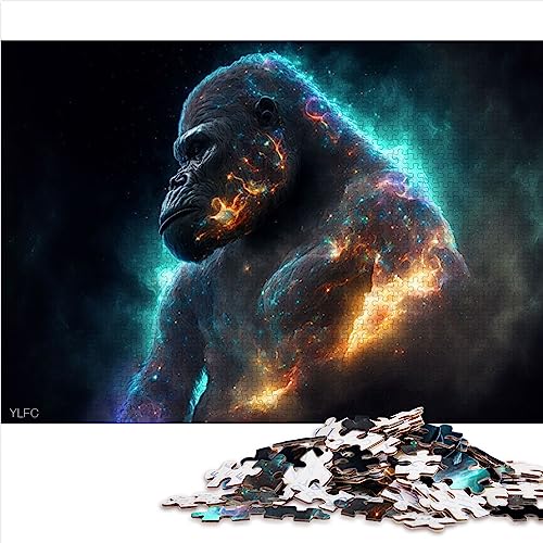 Puzzle Gorilla 1000 Teile Holzpuzzle Geeignet für Kinder ab 12 Jahren Denksportaufgaben für Erwachsene Größe: 50x75 cm Puzzle Gorilla 1000 Teile Holzpuzzle Geeignet für Kinder ab 12 Jahren Denksportaufgaben für Erwachsene Größe: 50x75 cm von SIBREA