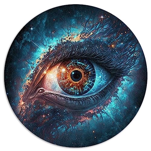 Puzzle für Erwachsene, 1000 Teile, „Die Kunst des Auges“, rundes Kinderpuzzle für Erwachsene und Kinder ab 12 Jahren, Papppuzzles, Heimdekoration, Puzzlegröße: 67,5 x 67,5 Puzzle für Erwachsene, 1000 Teile, „Die Kunst des Auges“, rundes Kinderpuzzle für Erwachsene und Kinder ab 12 Jahren, Papppuzzles, Heimdekoration, Puzzlegröße: 67,5 x 67,5 von SIBREA