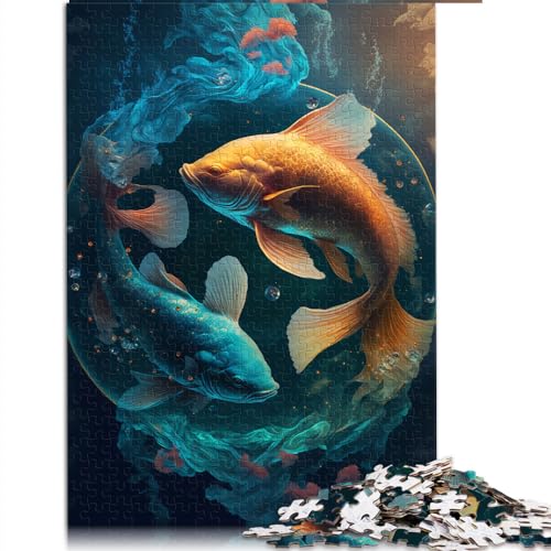 Puzzle für Erwachsene, 1000 Teile, Puzzle für Erwachsene, Fische, Holzpuzzle für Erwachsene und Kinder ab 12 Jahren, schwierig und herausfordernd, Größe: 50 x 75 cm Puzzle für Erwachsene, 1000 Teile, Puzzle für Erwachsene, Fische, Holzpuzzle für Erwachsene und Kinder ab 12 Jahren, schwierig und herausfordernd, Größe: 50 x 75 cm von SIBREA