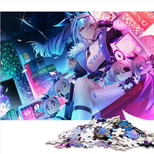 Puzzle für Erwachsene, 1000-teiliges Puzzle, Honkai Star Rail Silver Wolf, Holzpuzzle für Erwachsene und Kinder ab 12 Jahren, Familienunterhaltungsspielzeug, Größe: 50 x 75 cm Puzzle für Erwachsene, 1000-teiliges Puzzle, Honkai Star Rail Silver Wolf, Holzpuzzle für Erwachsene und Kinder ab 12 Jahren, Familienunterhaltungsspielzeug, Größe: 50 x 75 cm von SIBREA