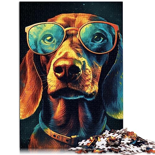 Puzzle für Erwachsene, Dackel, bunt, 1000 Teile, Puzzle für Erwachsene und Familien, Papppuzzles, dekomprimierendes intellektuelles Lernspielzeug, Größe: 26 x 38 cm Puzzle für Erwachsene, Dackel, bunt, 1000 Teile, Puzzle für Erwachsene und Familien, Papppuzzles, dekomprimierendes intellektuelles Lernspielzeug, Größe: 26 x 38 cm von SIBREA