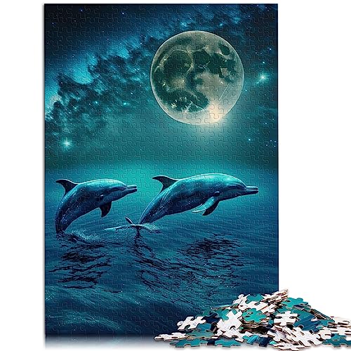 Puzzle für Erwachsene, Delfin, 1000 Teile, Holzpuzzle für Erwachsene, Kinder ab 12 Jahren, Kunstwerk, Geschenk, Größe: 50x75 cm Puzzle für Erwachsene, Delfin, 1000 Teile, Holzpuzzle für Erwachsene, Kinder ab 12 Jahren, Kunstwerk, Geschenk, Größe: 50x75 cm von SIBREA