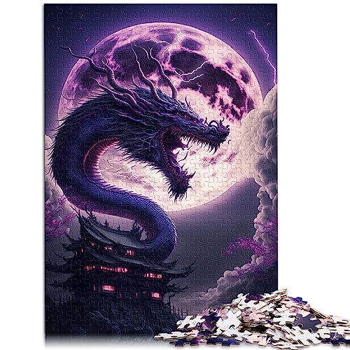 Puzzle für Erwachsene, Drache, 1000 Teile, Puzzle für Erwachsene, Papppuzzle, Geschenkideen, Größe: 26 x 38 cm von SIBREA