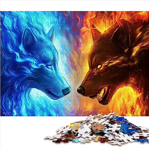 Puzzle für Erwachsene, Feuer und EIS, 1000-teiliges Puzzle für Erwachsene und Kinder, Papppuzzle, Lernspielzeug, Größe: 26 x 38 cm Puzzle für Erwachsene, Feuer und EIS, 1000-teiliges Puzzle für Erwachsene und Kinder, Papppuzzle, Lernspielzeug, Größe: 26 x 38 cm von SIBREA