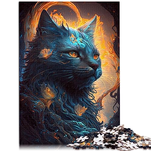 SIBREA Puzzle für Erwachsene, Maine-Coon-Katzenpuzzle, 1000-teilig, Karton, Jigsaw, Realistisch, 1000 Stück, 1 Set, Ab 12 Jahren von SIBREA