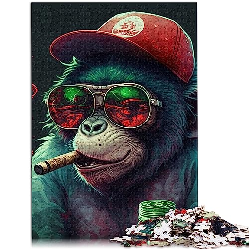 Puzzle für Erwachsene, Marihuana-AFFE, 1000 Teile, Holzpuzzle, geeignet für Erwachsene und Jugendliche ab 12 Jahren, Entspannungspuzzlespiele, Größe: 50x75 cm Puzzle für Erwachsene, Marihuana-AFFE, 1000 Teile, Holzpuzzle, geeignet für Erwachsene und Jugendliche ab 12 Jahren, Entspannungspuzzlespiele, Größe: 50x75 cm von SIBREA