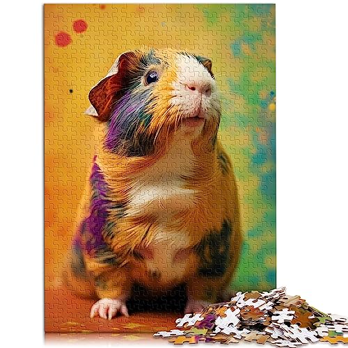 Puzzle für Erwachsene, Meerschweinchen, Tiere, 1000 Teile, Puzzle für Erwachsene und Kinder ab 12 Jahren, Papppuzzle, Geschenk für Geburtstage, Größe: 26 x 38 cm von SIBREA