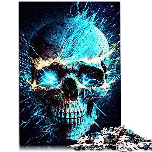 Puzzle für Erwachsene, Totenkopf, 1000 Teile, Puzzle für Erwachsene und Kinder, Holzpuzzle für Erwachsene und für Kinder ab 12 Jahren, Challenge Family, Größe: 50x75 cm von SIBREA